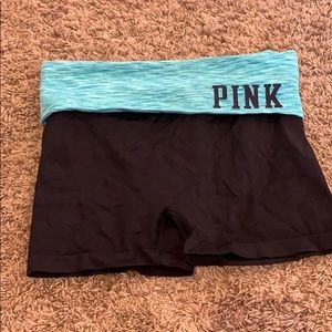 Spandex shorts pink victoria secret